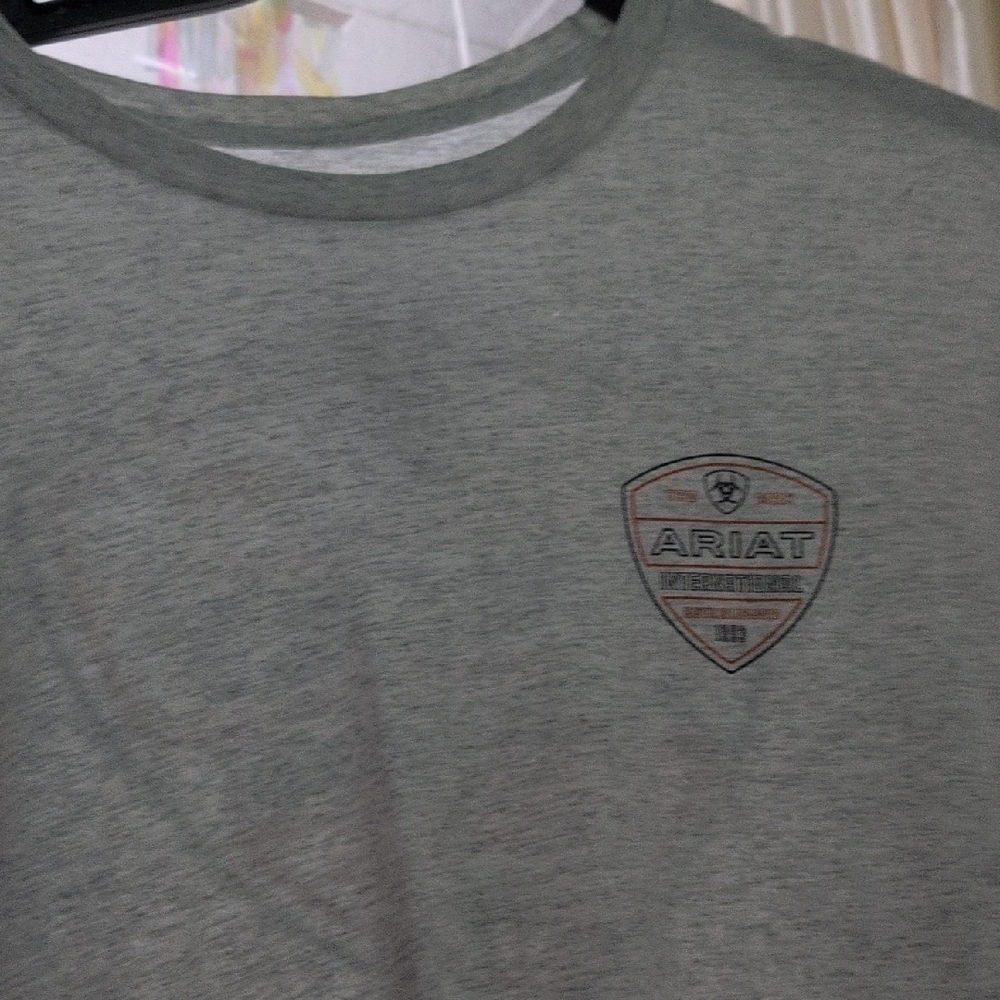 Ariat Men's Heather Gray Short Sleeve Tee